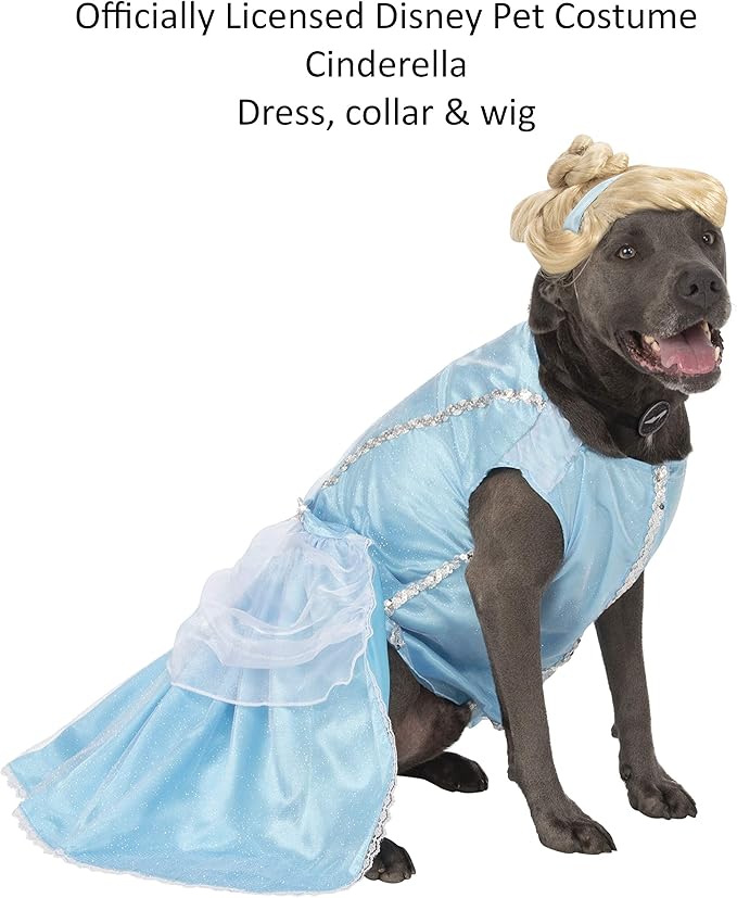 Disney Princesses: Cinderella Pet Costume for For Dogs or Cats by Rubies, XXXL