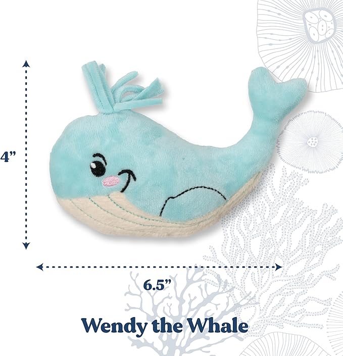 Cat Toys | Plush Toy Whale Cat Toys for Indoor Cats | Eco Friendly Toy Made from Non Toxic Materials