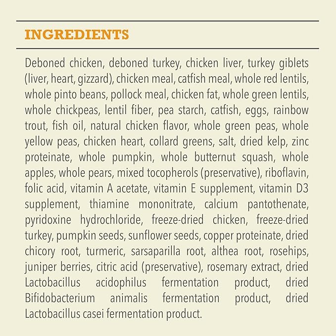 ACANA Highest Protein Grain Free Dry Dog Food Meadowlands Recipe 4.5lb Bag