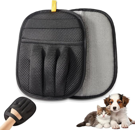 Pet Hair Removal Glove, Electrostatic Hair Remover for Dogs and Cats, Upgraded Five-Finger Reusable and Washable Pet Hair Removal Tool, Pet Hair Gloves for Laundry, Couch, Carpet, Car Seat and Bed