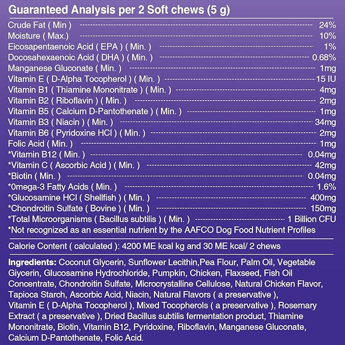 Premium Probiotics for Dogs with Digestive Enzymes & Fiber | Duck Flavor Soft Chews for Itchy Skin, Ear Health, Gut & Immune Support (Pumpkin)