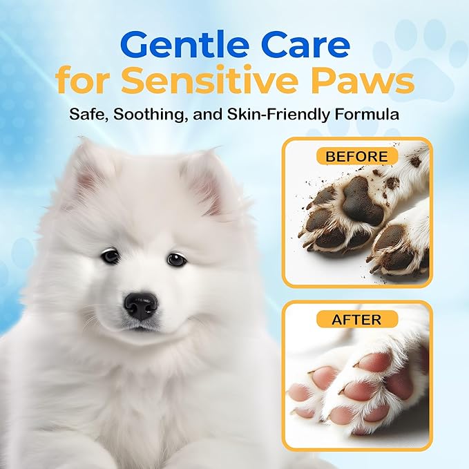 SONO Dog Wipes - Gentle Pet Wipes for Paws, Butt, Face & Body - Cleaning, Deodorizing, Puppy & Cat Friendly - Unscented, 100 Count