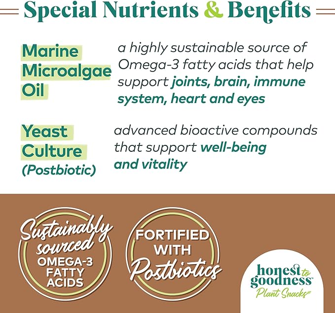 Honest to Goodness Plant Snacks Way to Glow Coconut & Flax Recipe Dog Treats, Enriched with Omega 3s & Postbiotics, 8oz