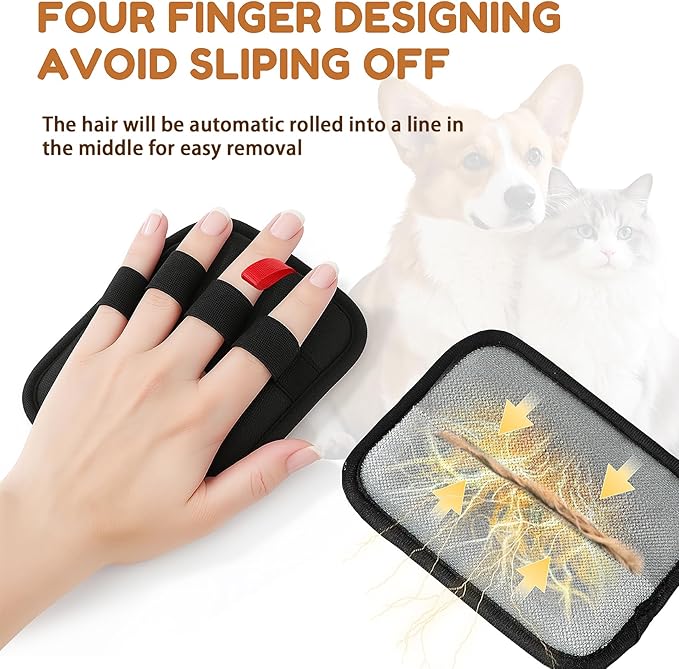 1PCS Pet Hair Remover glove,Electrostatic Pet Hair Removal,Reusable Cat & Dog Hair Removal for Couch,Furniture,Clothing & Bedding,Carpet,Car Seat...Lint Mitt for Pet Hair,Upgraded Fur Remover Tool