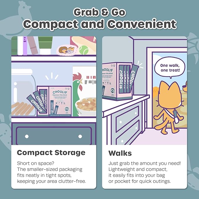 Squeeze Vita Stick Lickable Cat and Dog Treats – 49-Count Eye Support Sticks with Multivitamins, Soft Squeezable Paste for All Life Stages, Supporting Eye Health