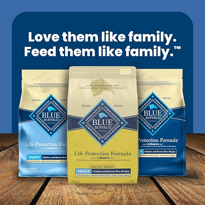 Blue Buffalo Life Protection Formula Healthy Weight Adult Dry Dog Food, Supports an Ideal Weight, Made with Natural Ingredients, Chicken & Brown Rice Recipe, 30-lb Bag