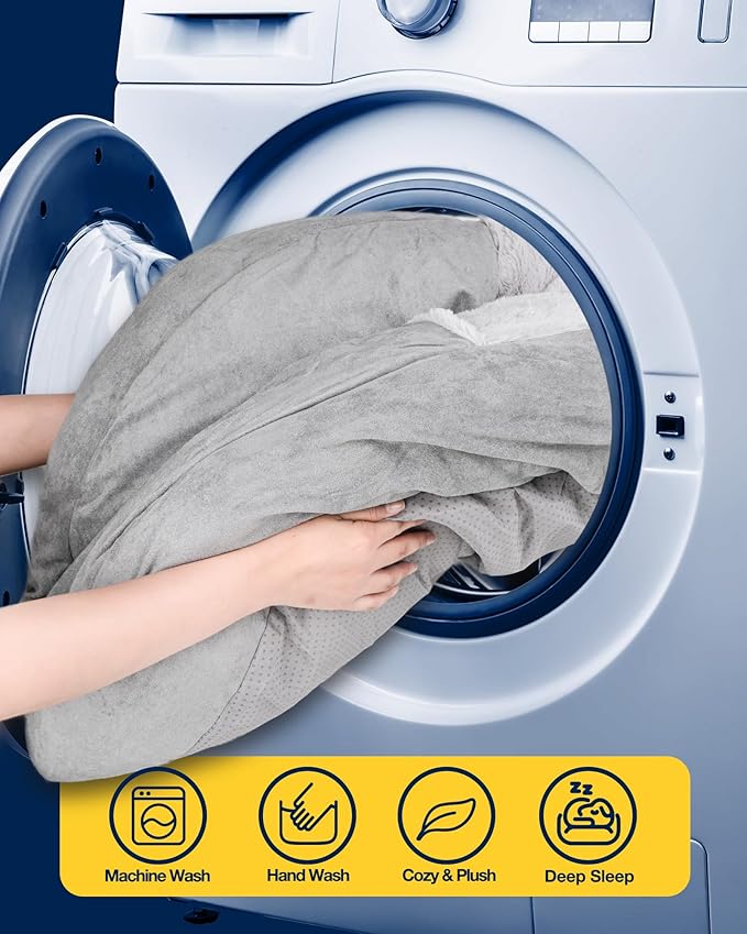 Pet Soft Small Dog Bed Cat Bed with Cover Cave - Round Calming Dog Beds Washable Cuddler Puppy Beds for Small, Medium Dogs and Cats (Grey, 24")