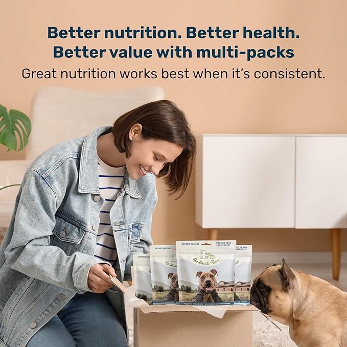 BADLANDS RANCH - Superfood Complete, Air-Dried Adult Dog Food - High Protein, Zero Fillers, Superfood Nutrition by Katherine Heigl (64 oz., Premium Chicken)