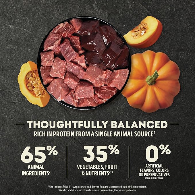 ACANA Singles Limited Ingredient Grain Free High Protein Dry Dog Food Beef & Pumpkin Recipe 4.5lb Bag