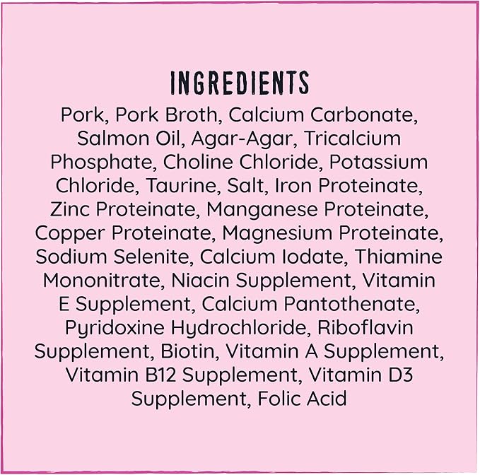 Hound & Gatos Wet Cat Food, 98% Pork, Grain Free Pate Cat Food, Real Meat, High Protein, Limited Ingredients, No Additives, 5.5 oz. Cans (Pack of 24)