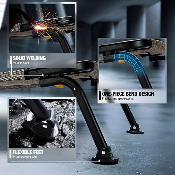 Veehoo Outdoor Elevated Dog Bed, Cooling Raised Dog Cots Beds for Large Dogs, Portable Waterproof Curved Dogs Hammock Bed for Outside, up to 120lbs, Black Legs, Brown 42"