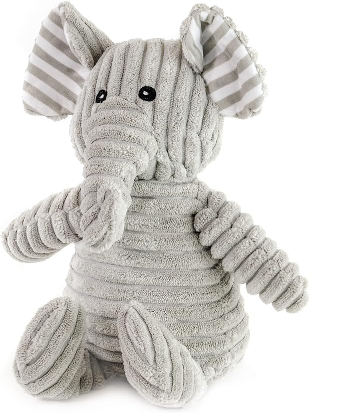 Giftable World Dog, Safari and Bug Pet Plush Toy with Squeaker (Rhino, Hippo, Elephant)