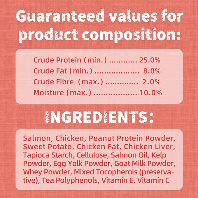Just Try 16 OZ Salmon Cat Treats for Indoor Cats, Crunchy Training Treats Dental Care Omega 3 for Cats Joint Support & Skin Coat Health