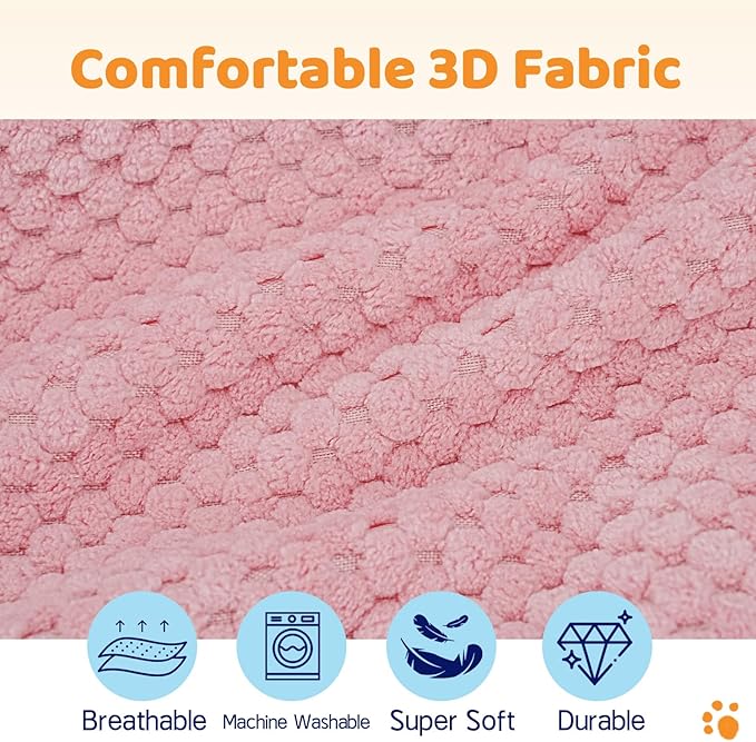 Supet Inflatable Dog Cone Collar for Dogs to Stop Licking, Dog Donut Collar After Surgery, Soft Pet Cone for Small Medium Large Dogs Pink 02 XL