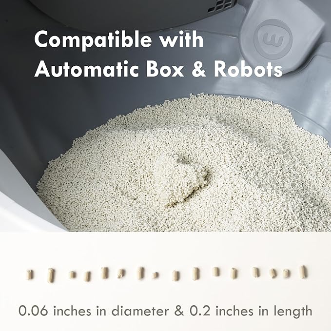 Lady N Cat Attract Tofu Litter – Natural Attractant Formula for Litter Box Training, Calming Pheromone for Multi-Cat Homes, Granular Mini-Pellet Shape for Self-Cleaning Box, 18lb