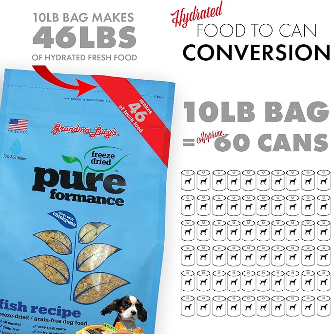 Grandma Lucy's Pureformance Fish Dog Food - 1lb