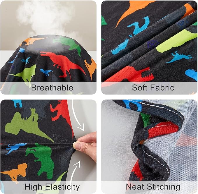 Bienbee Dog Pajamas, 4 Pack Cute Soft Dog Puppy Clothes Dogs Pjs Onesies Jammies Outfit Adjustable Breathable & Stretchy Clothes for Small Medium Large Dogs Girl Boy Puppy-XL