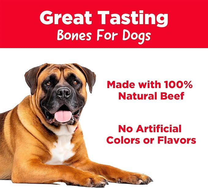 Country Kitchen Beef Rib Bones Dog Treats, 100% Natural, 3 Count