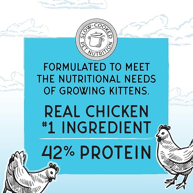 Blackwood Bounty Dry Cat Food, Kitten Formula, Chicken & Herring Recipe, 2 Pound Bag, High Protein, Grain Free