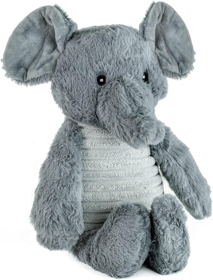 Giftable World Safari Pet Plush Toy with Squeaker (Bear, Rhino, Elephant)