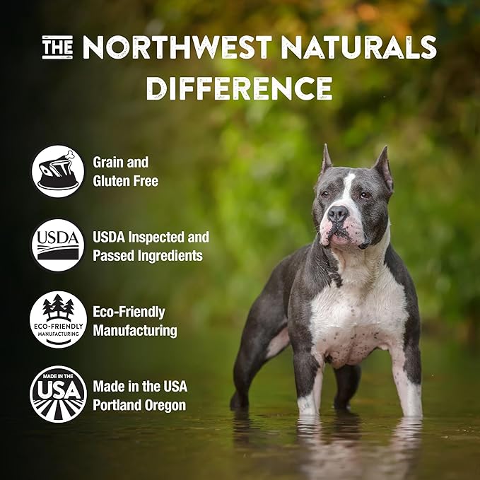 Northwest Naturals Freeze-Dried Lamb Dog Food - Bite-Sized Nuggets - Grain-Free, High-Protein, Raw Diet, Human-Grade, Limited Ingredients, All Natural, Nutrient-Dense, Healthy & Nutritious - 12 Oz