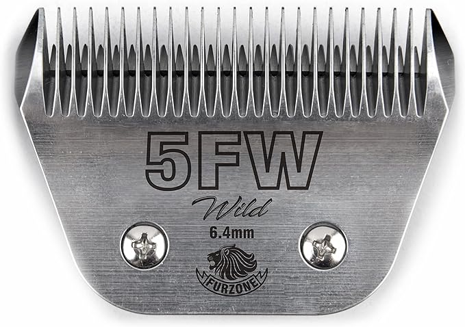 Detachable Blade - Size 5FW Wide Blade 1/4", Made of Extra Durable Japanese Steel, Compatible with Most Andis, Oster, Wahl A5 Clippers