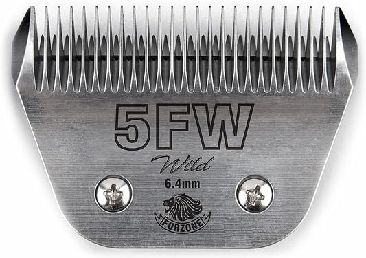 Detachable Blade - Size 5FW Wide Blade 1/4", Made of Extra Durable Japanese Steel, Compatible with Most Andis, Oster, Wahl A5 Clippers
