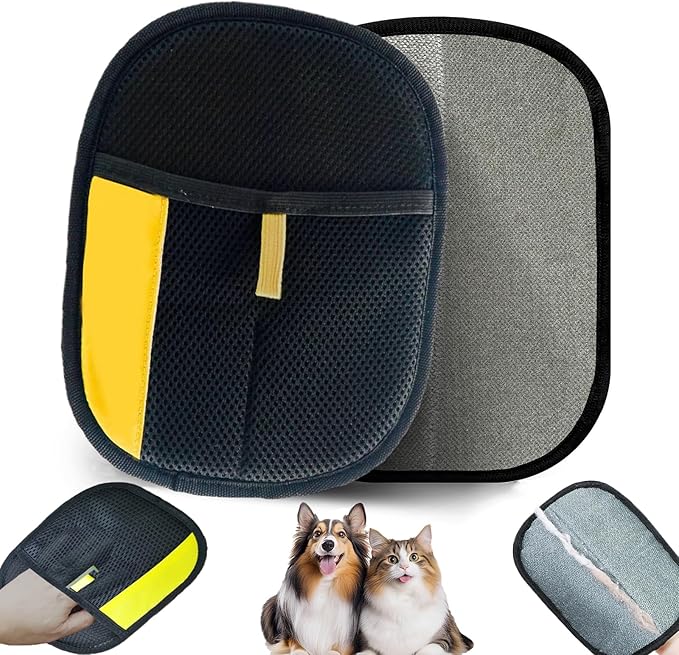 Pet Hair Removal Glove for Cats & Dogs, Upgraded Electrostatic Pet Hair Gloves, Reusable Magic Brush Pet Hair Remover Tool for Laundry, Couch, Carpet, Car Seat