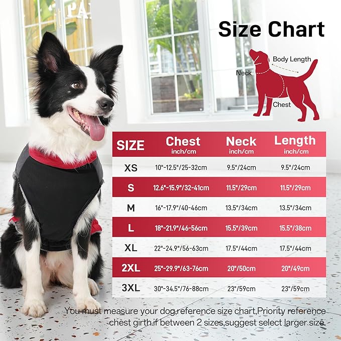 Warm Fleece Dog Coats for Medium Dogs,D-Rings Waterproof Puppy Jacket for Cold Winter,Red XL