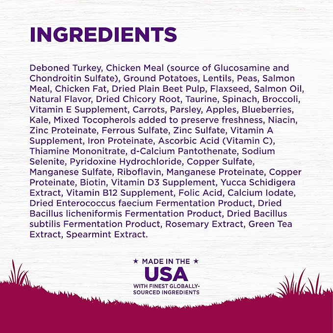 Wellness Complete Health Dry Dog Food, Small Breed, Grain Free, Natural, Turkey, Chicken, & Salmon Recipe (4-Pound Bag)