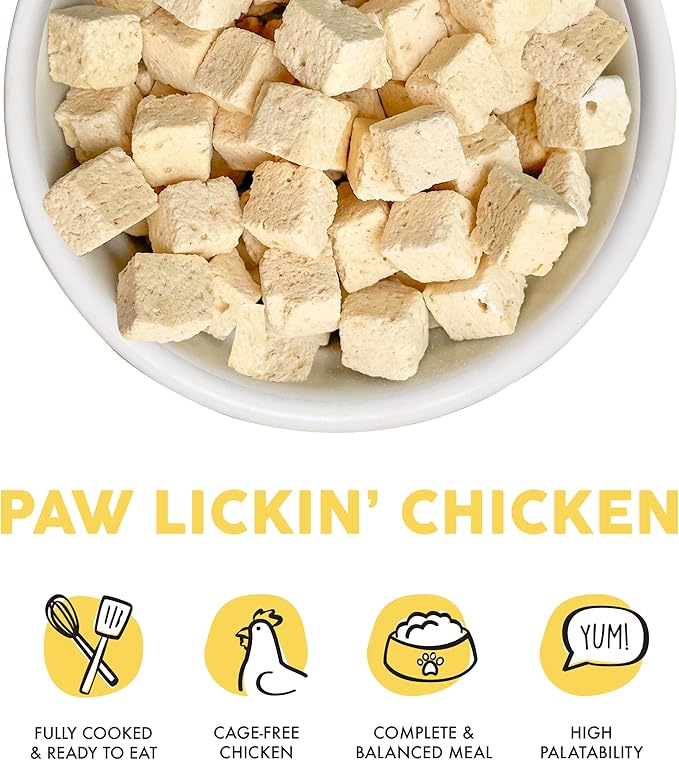 Weruva Dog Freeze Dried, Paw Lickin' Chicken with Chicken Breast, 1oz Bag