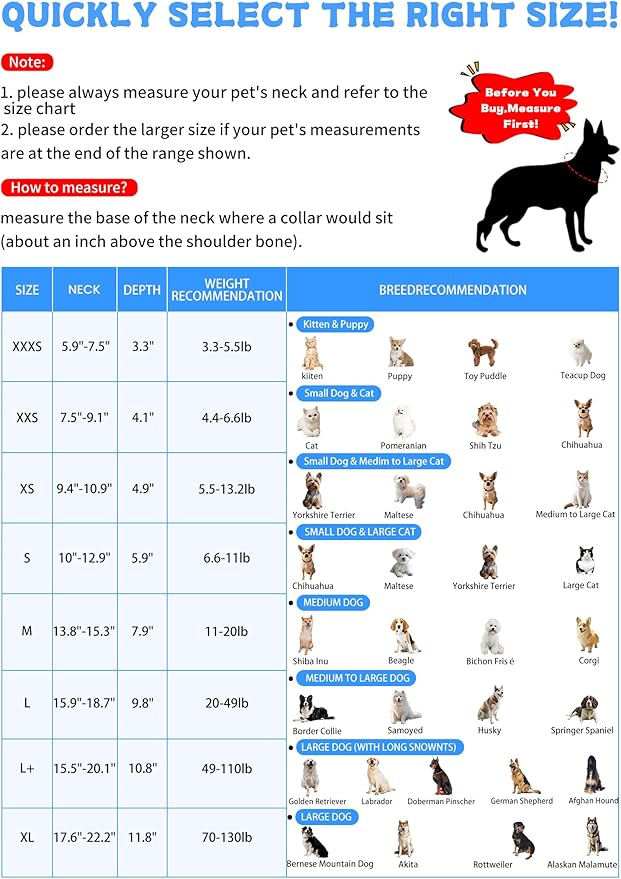 Soft Dog Cone Collar Alternative to Stop Licking, Comfy E Cones for Large Medium Dogs After Surgery, Comfortable Elizabethan Recovery Head Ecollars of Shame, XL Pet Neuter Neck Collars Anti Licking