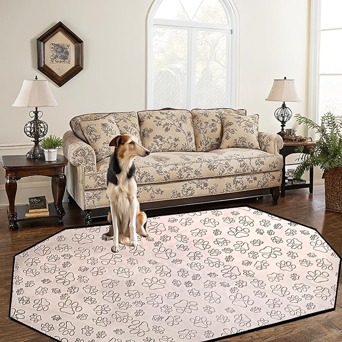 Qeils Reusable Puppy Pads, Washable Pee Pads for Dogs, Specifically Designed for 8 Panels for Dog Playpen Kennel Waterproof Non Slip Wee Wee pad, Absorbent Training Pads Extra Large