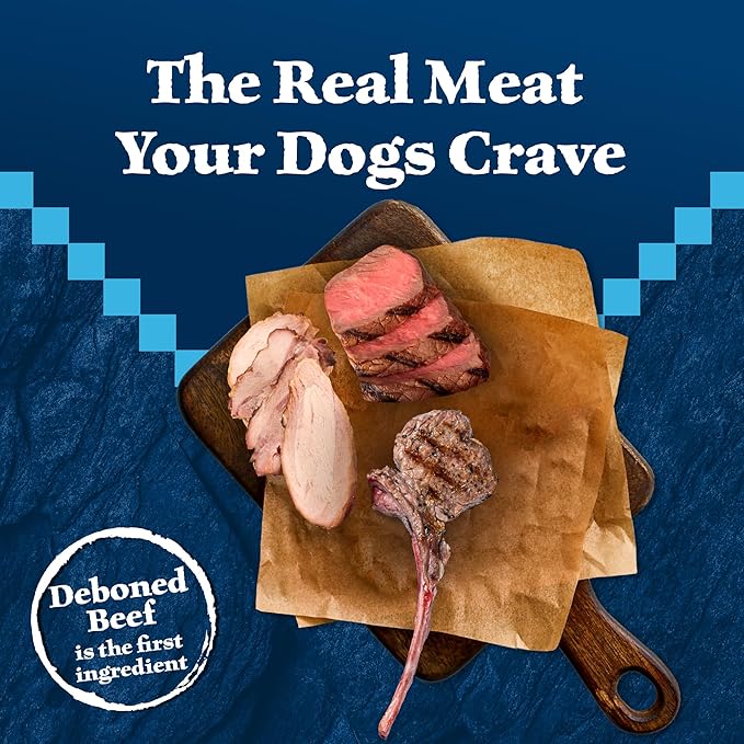 Blue Buffalo Wilderness Rocky Mountain Recipe High-Protein Senior Dry Dog Food, Made in The USA with Natural Ingredients Plus Wholesome Grains, Red Meat, 22-lb. Bag