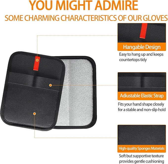 Pet Hair Removal Gloves, 2 Pack, Reusable Static Tech Grooming Mitts for Cats and Dogs, Washable Fur Remover for Furniture, Carpet, Car Seats