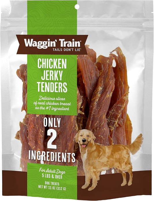 Waggin' Train Limited Ingredient, Grain Free Dog Treat, Chicken Jerky Tenders - 11 oz. Pouch