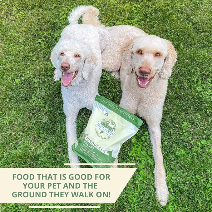 Steve's Real Food Freeze-Dried Raw Nuggets - Turducken Recipe - Raw Pet Food for Dogs and Cats - 20 oz