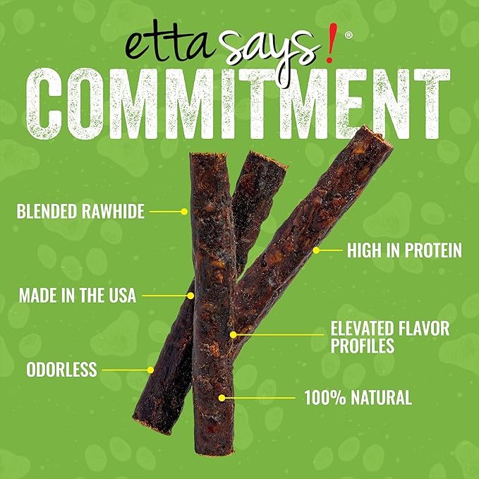 etta says! Premium Crunchy Dog Chews Variety Pack - All Natural - Made in The USA (4.5 Oz Pack of 3)