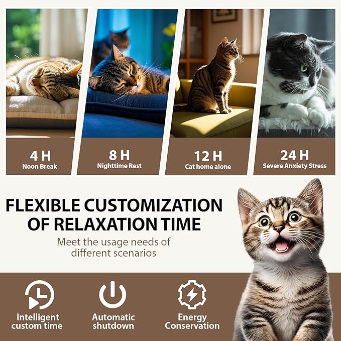 Multi Cat Calming Diffuser Relieve Stress Anxiety Cat Pheromones Calming Diffuser with Timing Function Cat Pheromone Diffuser 3 Pack Pheromones to Reduce Fighting Spraying and Scratching Fits All Cats