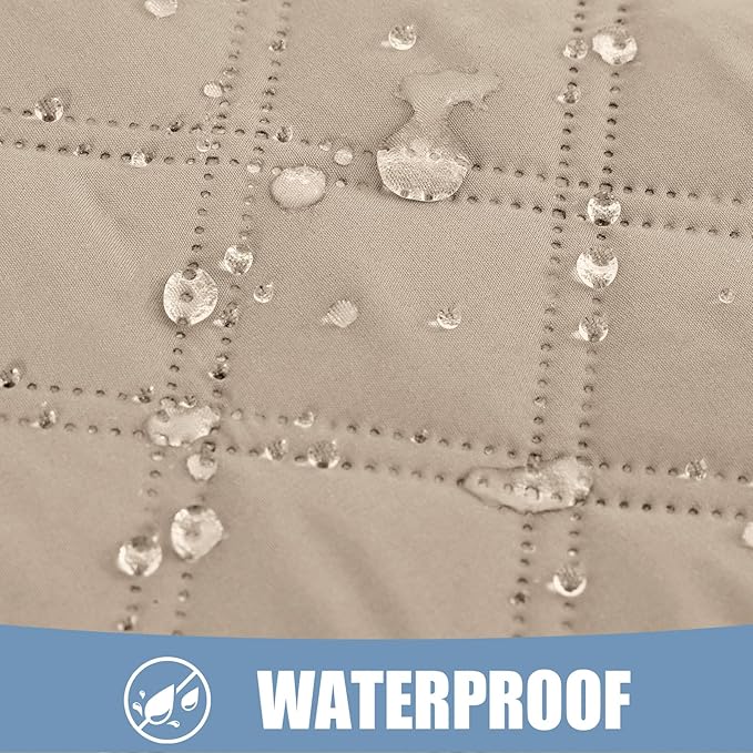 Smiry Waterproof Dog Blanket, Reversible Dog Bed Cover Pet Blanket, Soft Pet Couch Covers for Sofa Washable, Bed Couch Sofa Furniture Protector for Puppy Cat Kids (40"x70", Taupe/Beige)