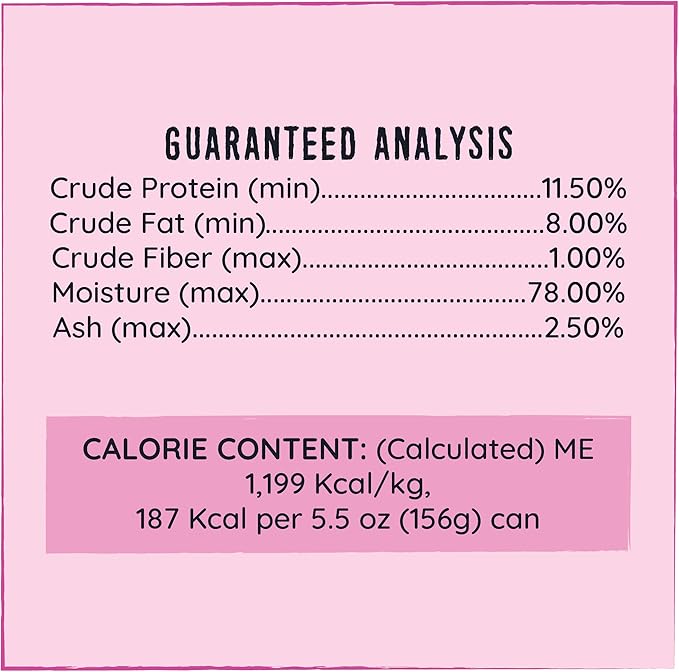 Hound & Gatos Wet Cat Food, 98% Pork, Grain Free Pate Cat Food, Real Meat, High Protein, Limited Ingredients, No Additives, 5.5 oz. Cans (Pack of 24)