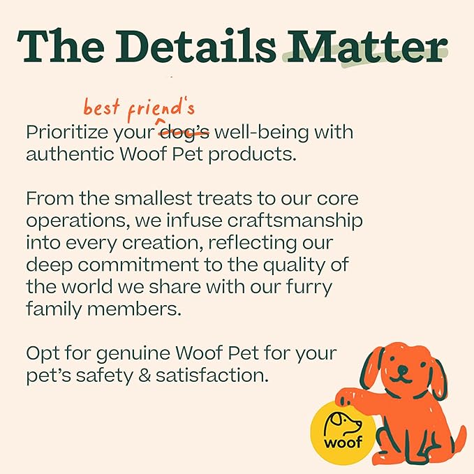 WOOF Bully Sticks Dog Treats - Chew Sticks for Dogs - Long-Lasting Dog Chew Treats - Made with Free-Range, Grass-Fed Beef - 6" Sticks - 25pk