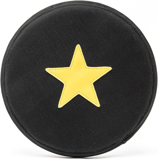 TSPRO Tactical Dog Flying Discs, Anti-Rip Nylon for Aggressive Chewers & Medium to Large Dogs, Water Floating Flyer, Lightweight for Indoor/Outdoor Play, Training, Parks & Yards (9.5", Black)