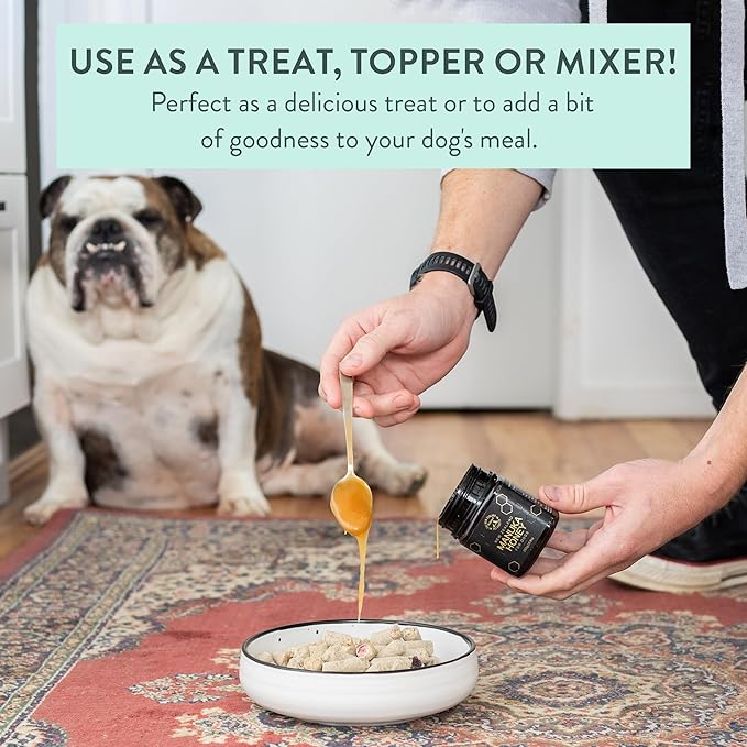 𝐓𝐡𝐞 𝐍𝐞𝐰 𝐙𝐞𝐚𝐥𝐚𝐧𝐝 𝐍𝐚𝐭𝐮𝐫𝐚𝐥 𝐏𝐞𝐭 𝐅𝐨𝐨𝐝 𝐂𝐨 - 𝐖𝐨𝐨𝐟 𝐃𝐨𝐠 𝐓𝐫𝐞𝐚𝐭𝐬 - 𝐌𝐚𝐧𝐮𝐤𝐚 𝐇𝐨𝐧𝐞𝐲 (𝟖.𝟖𝐨𝐳) + 𝐖𝐎𝐎𝐅 𝐃𝐨𝐠 𝐖𝐢𝐩𝐞𝐬 - 𝐏𝐞𝐭 𝐖𝐢𝐩𝐞𝐬 𝐟𝐨𝐫 𝐃𝐨𝐠𝐬