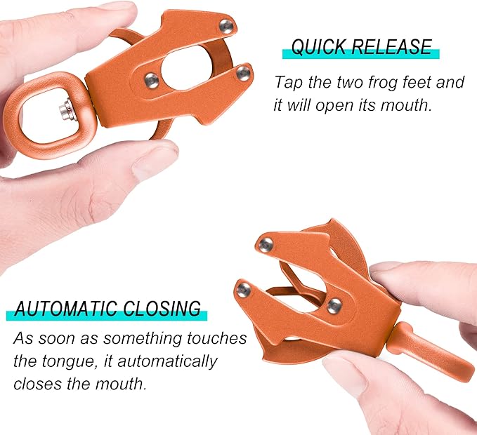 GEIT 2/4/5/6FT Dog Leash, Heavy Duty Rope Leashes, Reflective Nylon Pet Lead with Aluminum Quick Release/Locking Tactical Frog Clip for Small Medium and Large Dogs, Orange, 1/2 inch