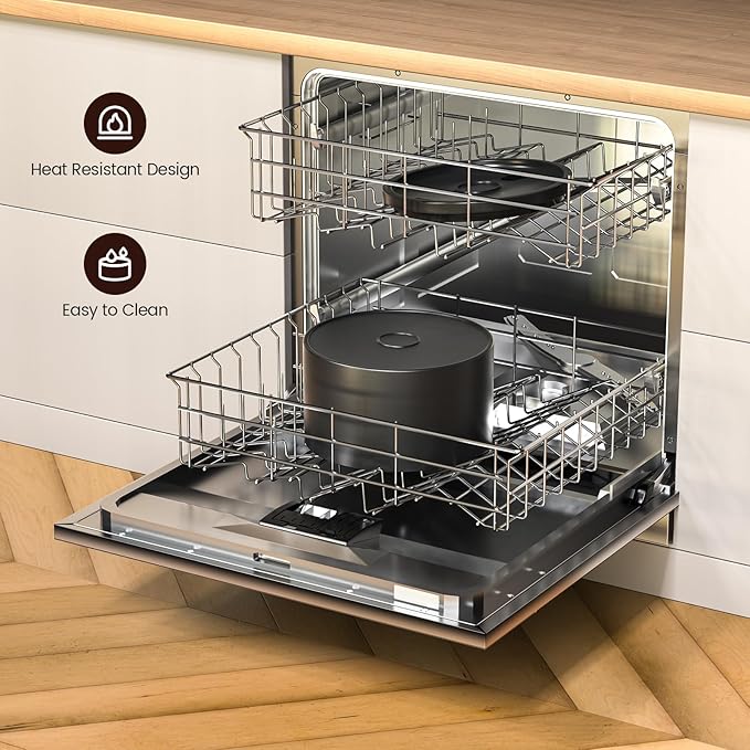 Ceramic Cat Water Fountain - 2.1L/71oz - All-Ceramic Body & Pure Copper Water Spout - Non-Toxic - Automatic Pet Drinking Fountain Indoor with Ultra-Quiet Pump, and 3Pcs Filter & Sponge (Black)