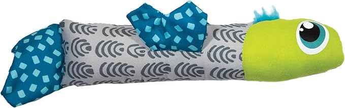 Petstages Catnip Crunch Fish Cat Toy - Bunny Kick Toy for Cats - Crinkle & Catnip-Filled for Wrestling & Play - Durable Polyester Plush for Kittens & Adult Cats