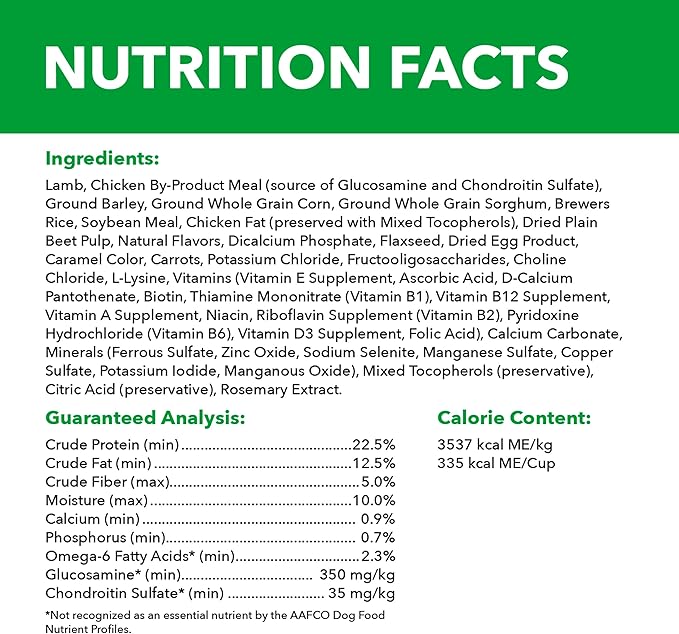 IAMS Proactive Health Large Breed Adult Dry Dog Food Lamb & Rice Recipe, 40 lb. Bag