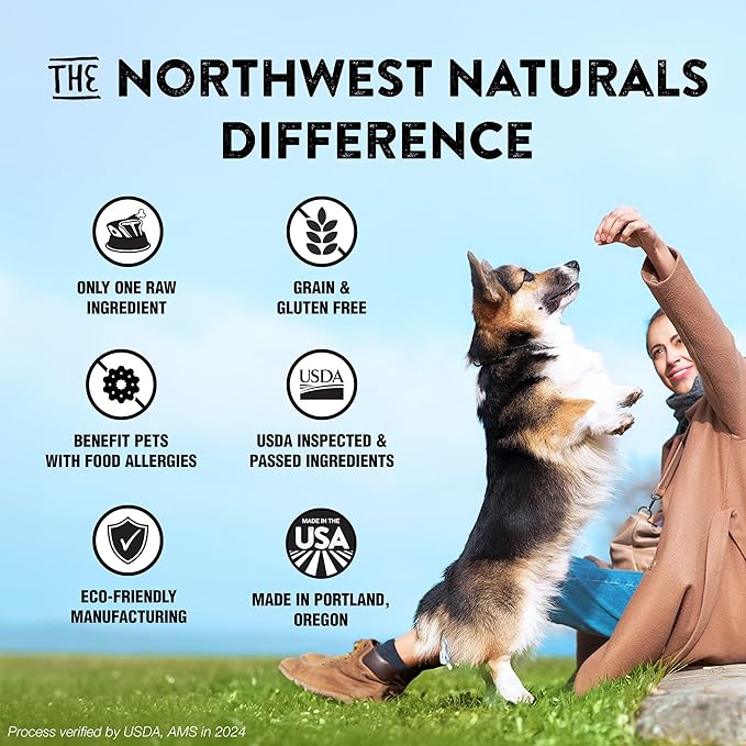 Northwest Naturals Freeze-Dried Raw Rewards Variety Pack for Dogs & Cats - Duck (4 Oz), Chicken (5 Oz), Turkey (6 Oz) - Healthy, 1 Ingredient, Human Grade Ingredients, Natural, Made in USA (Pack of 3)