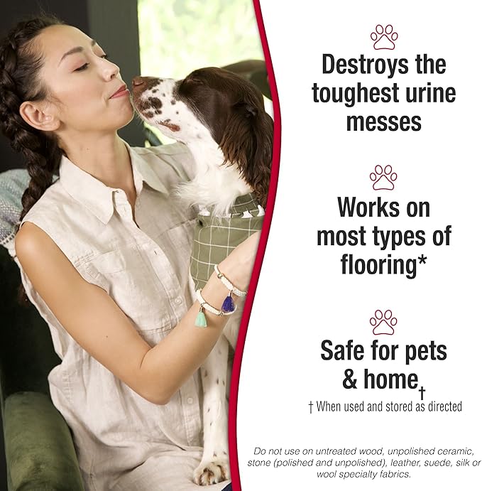 Nature's Miracle Urine Destroyer Plus for Dogs, Enzymatic Formula for Severe Dog Urine Stains, 17.5 oz